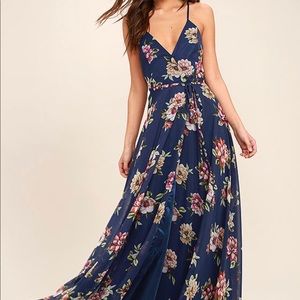 Lulus floral wrap dress